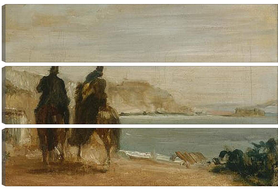 Модульная картина - Promenade beside the Sea. Эдгар Дега