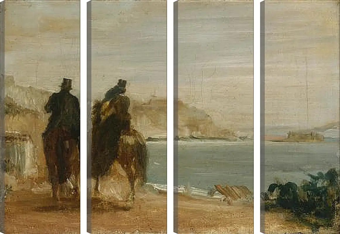 Модульная картина - Promenade beside the Sea. Эдгар Дега