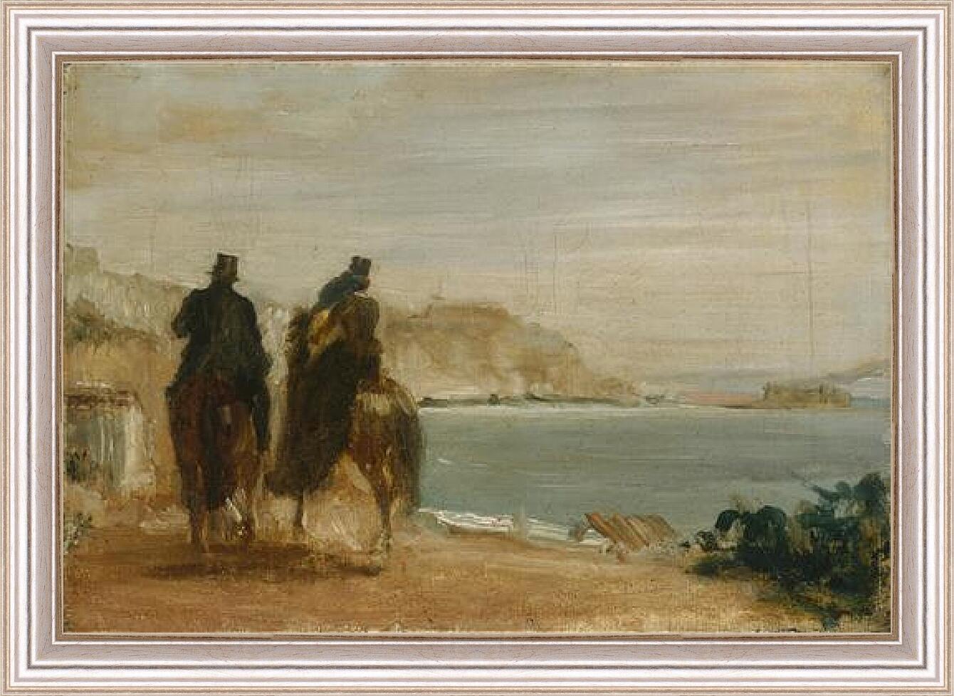 Картина в раме - Promenade beside the Sea. Эдгар Дега