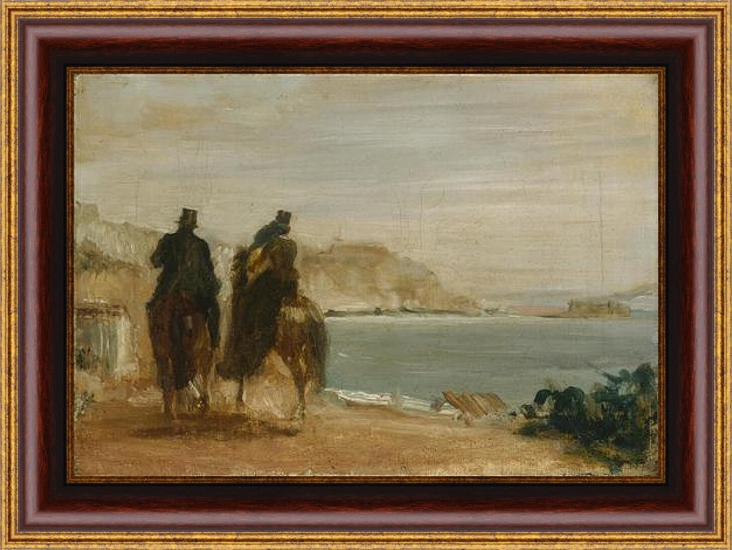 Картина в раме - Promenade beside the Sea. Эдгар Дега