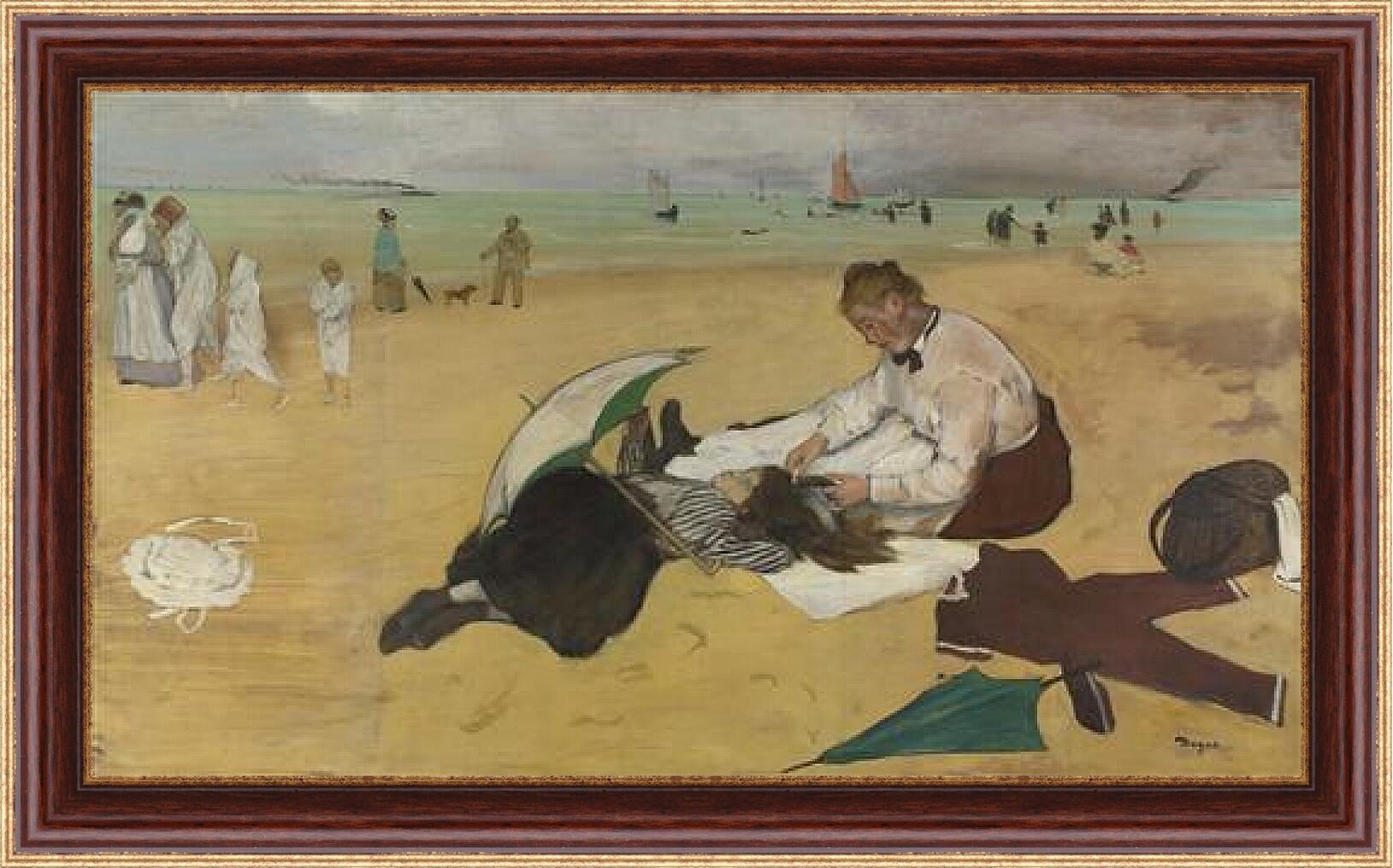 Картина в раме - Beach Scene. Эдгар Дега