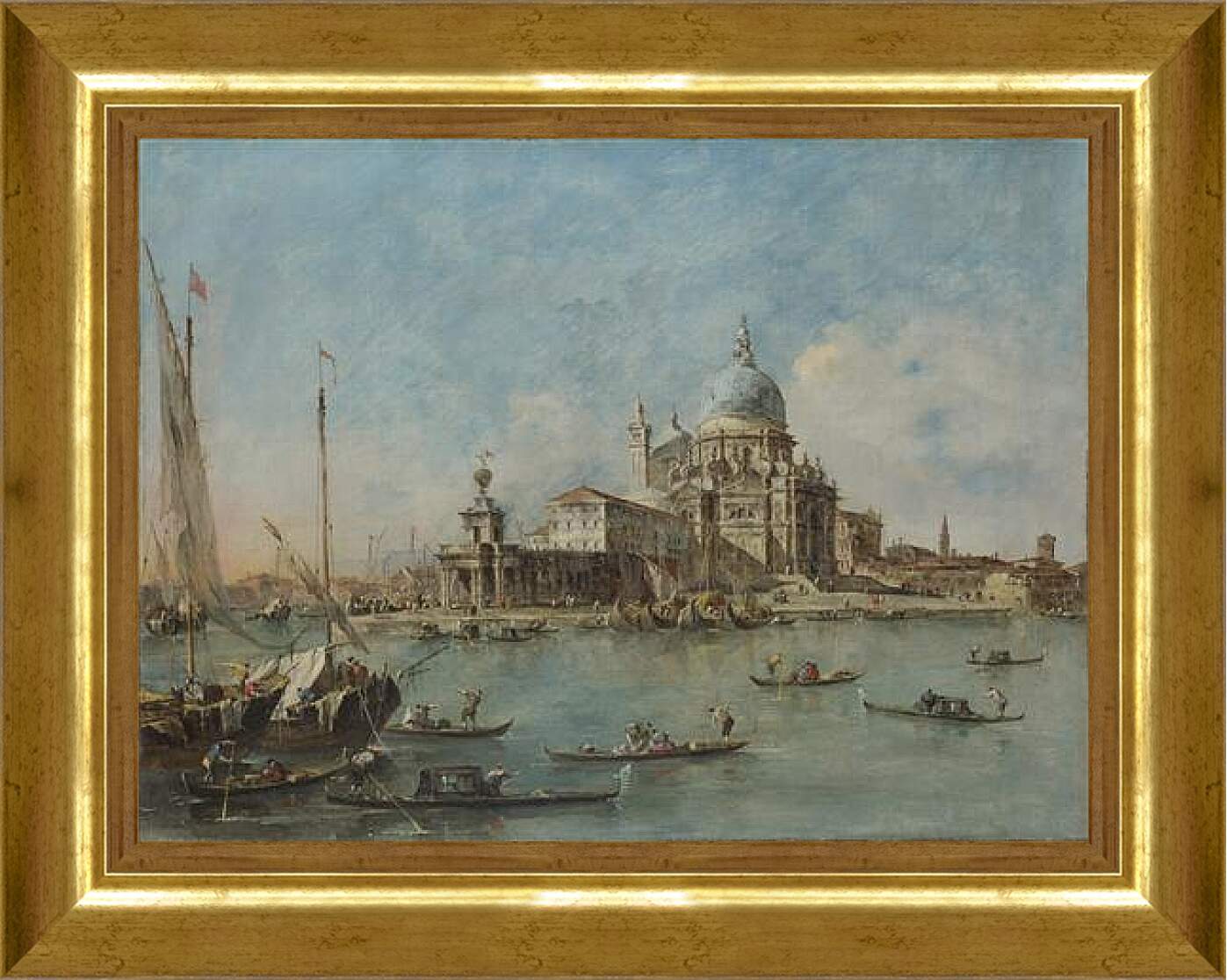 Картина в раме - The Punta della Dogana (1) Франческо Гварди