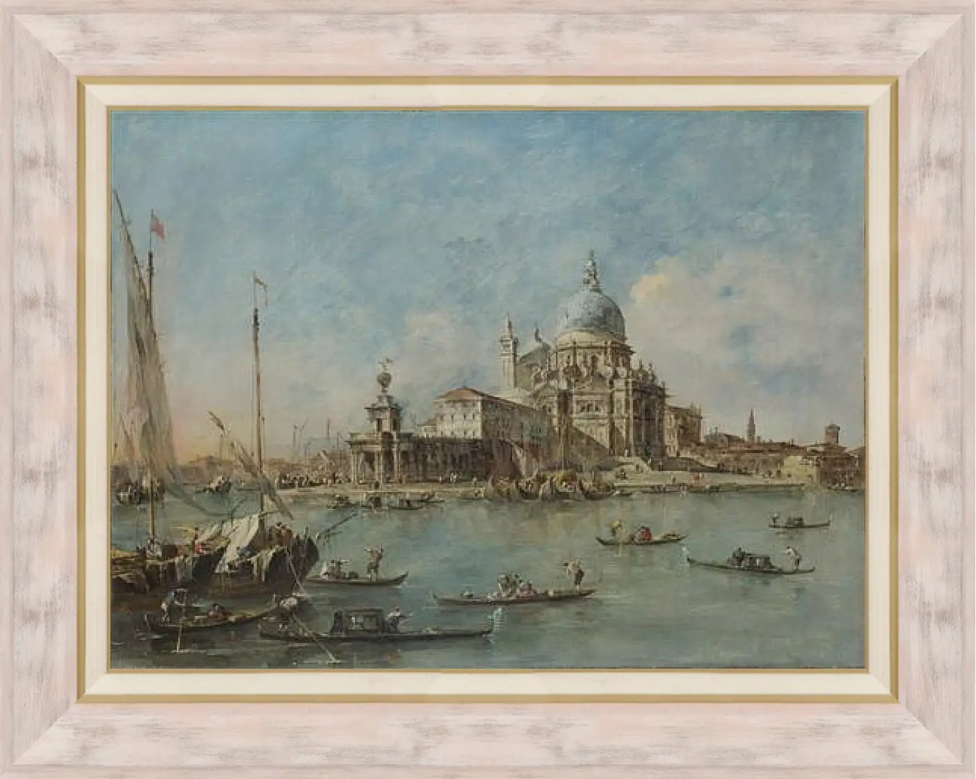 Картина в раме - The Punta della Dogana (1) Франческо Гварди