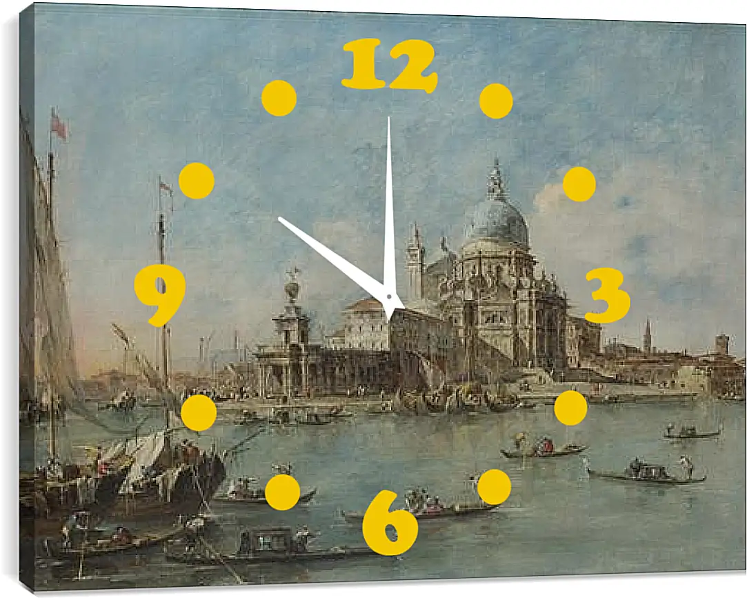 Часы картина - The Punta della Dogana (1) Франческо Гварди