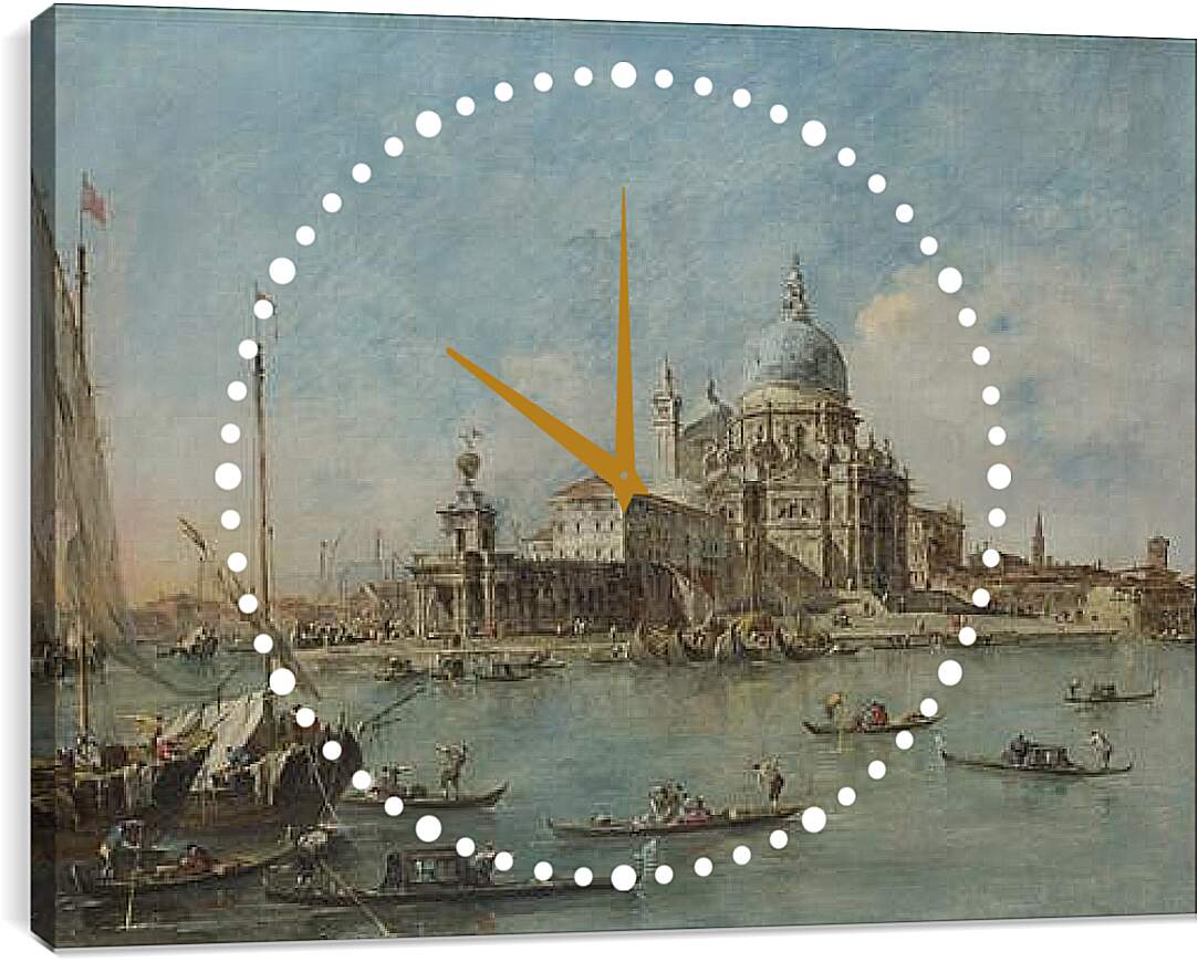 Часы картина - The Punta della Dogana (1) Франческо Гварди