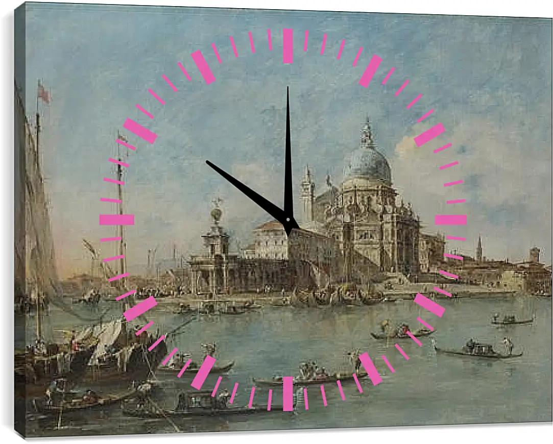 Часы картина - The Punta della Dogana (1) Франческо Гварди