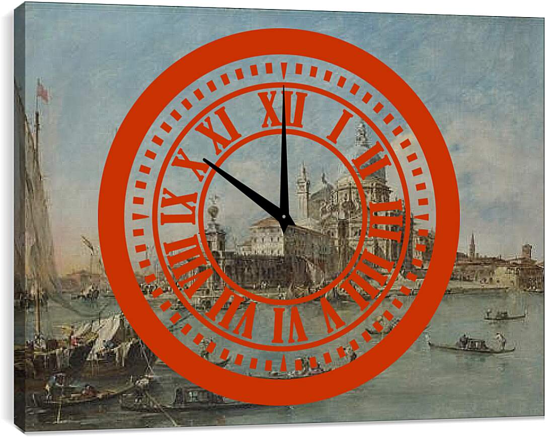 Часы картина - The Punta della Dogana (1) Франческо Гварди