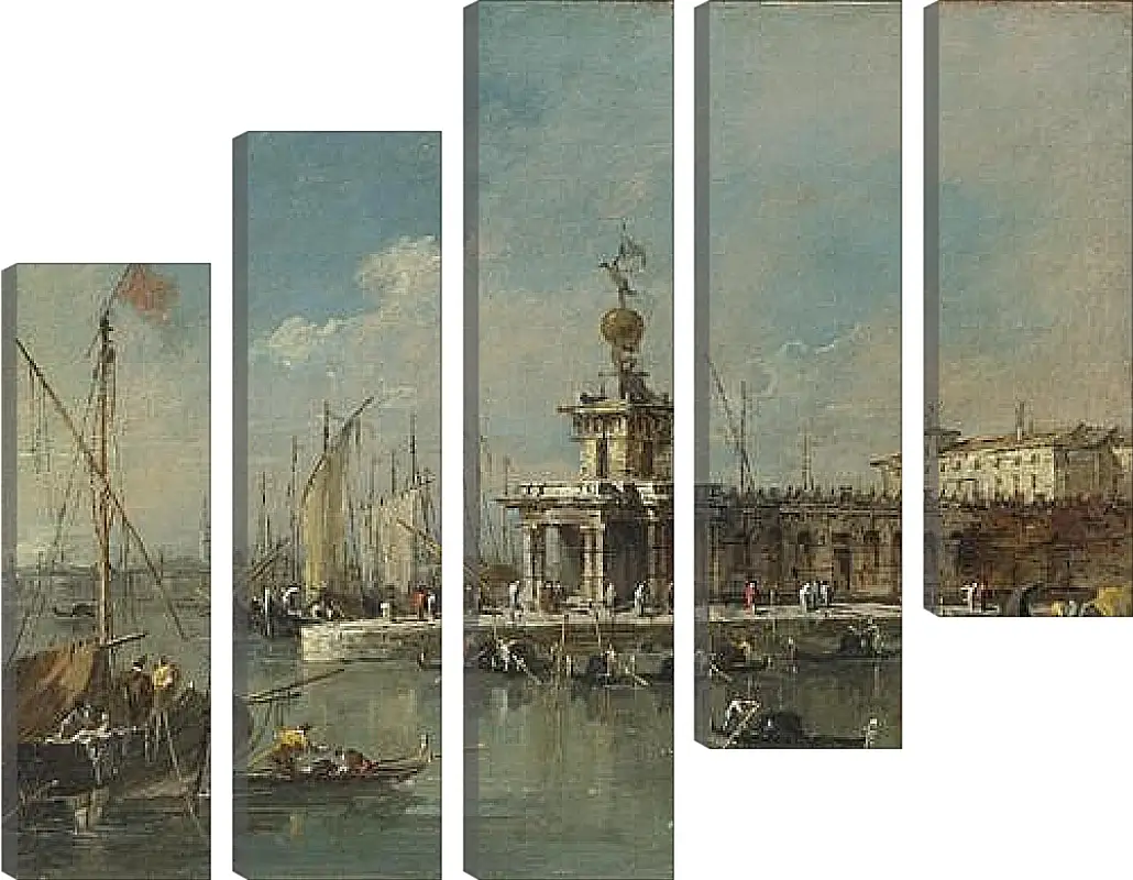 Модульная картина - The Punta della Dogana. Франческо Гварди