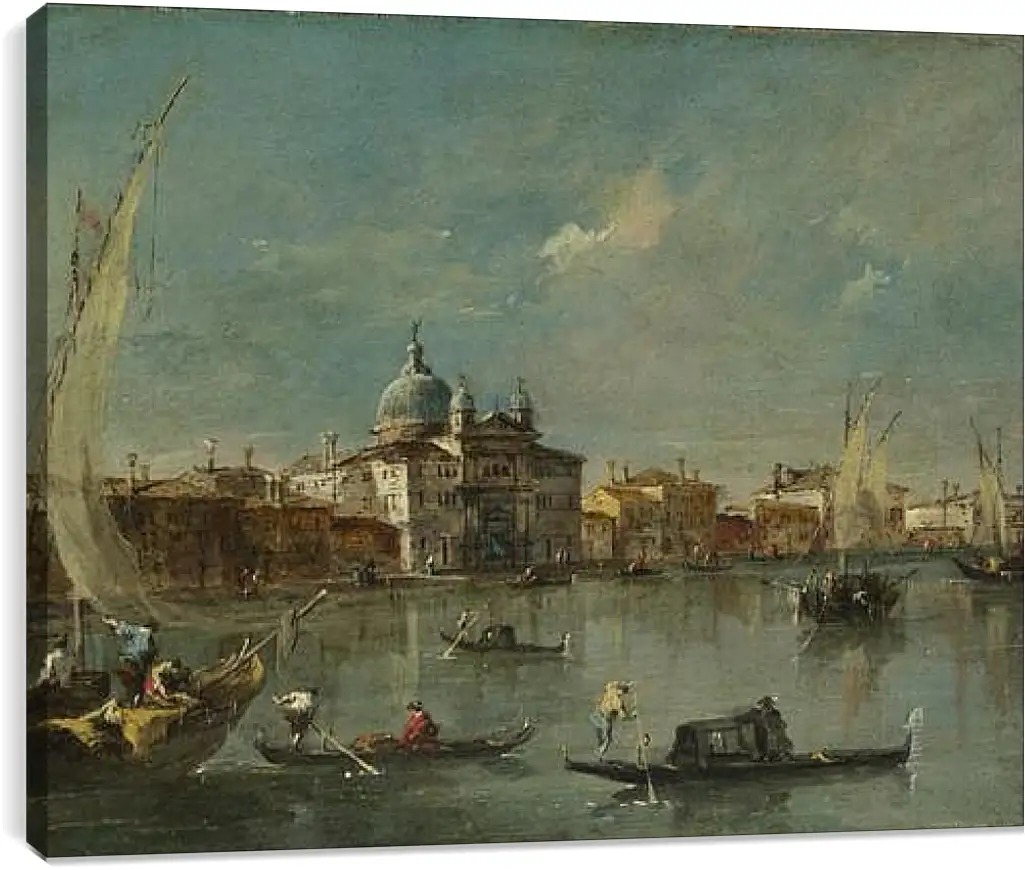 Постер и плакат - The Giudecca with the Zitelle. Франческо Гварди