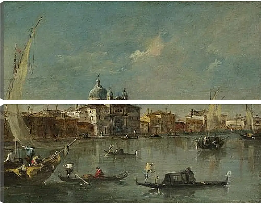 Модульная картина - The Giudecca with the Zitelle. Франческо Гварди