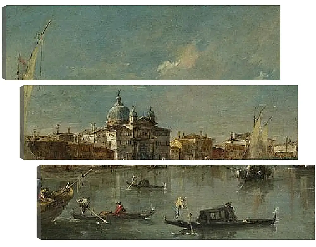 Модульная картина - The Giudecca with the Zitelle. Франческо Гварди