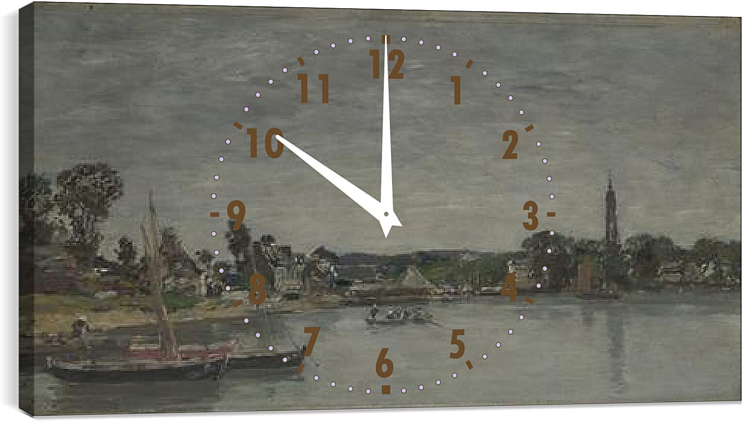 Часы картина - Hopital-Camfrout, Brittany. Эжен Буден