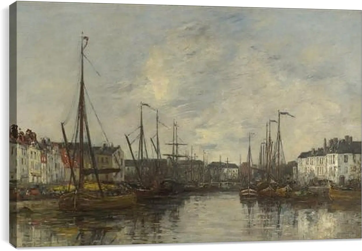 Постер и плакат - Brussels Harbour. Эжен Буден