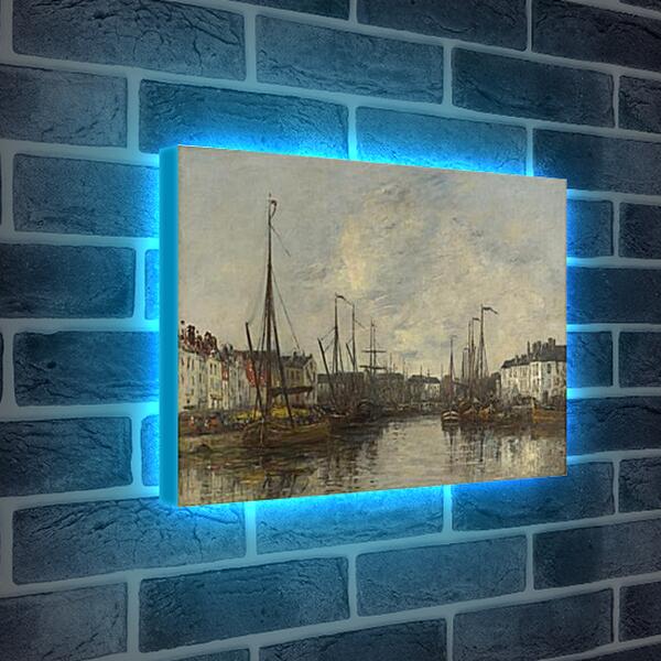 Лайтбокс световая панель - Brussels Harbour. Эжен Буден