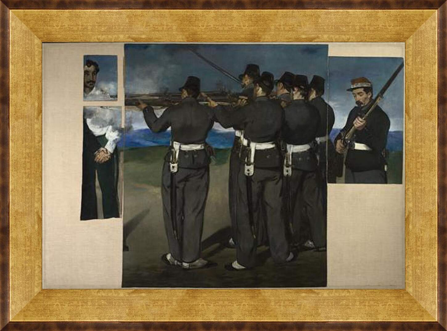 Картина в раме - The Execution of Maximilian. Эдуард Мане