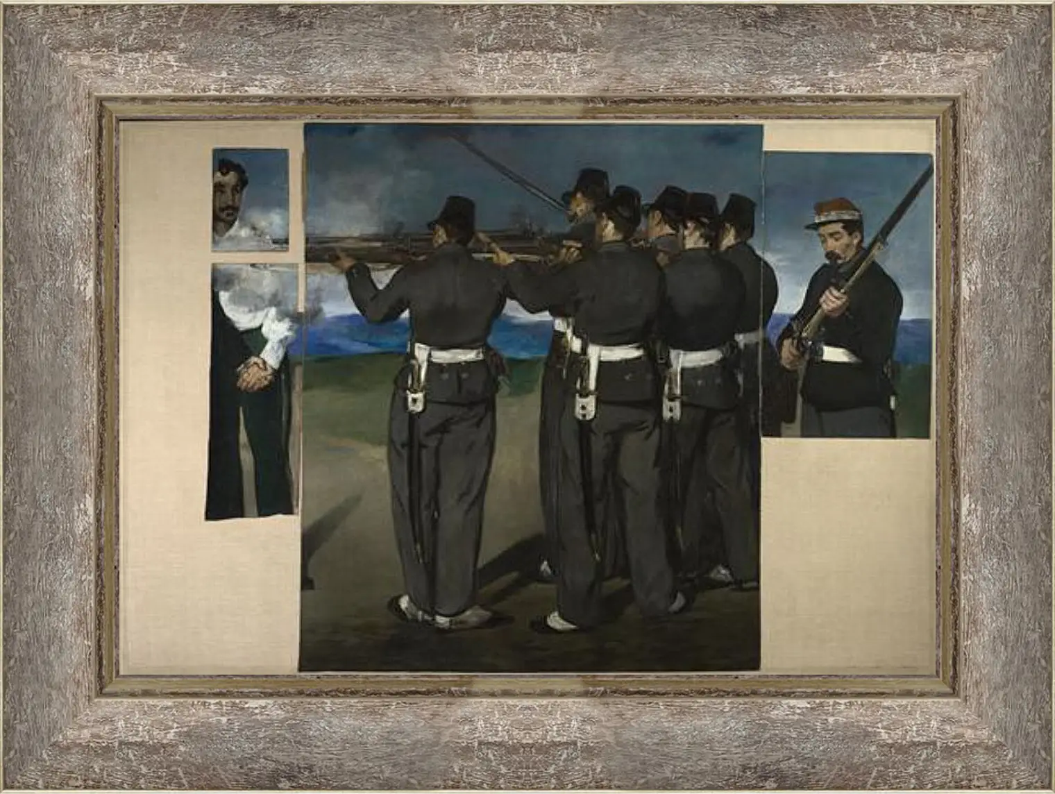 Картина в раме - The Execution of Maximilian. Эдуард Мане
