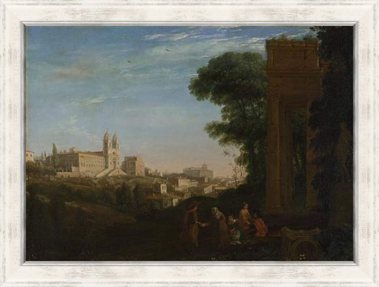 Картина в раме - A View in Rome. Лоррен Клод