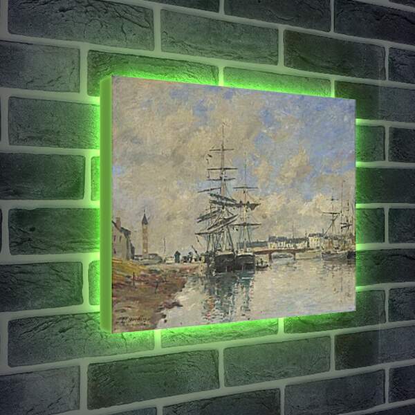 Лайтбокс световая панель - Deauville Harbour. Эжен Буден