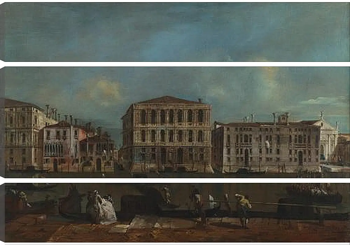 Модульная картина - The Grand Canal with Palazzo Pesaro. Франческо Гварди