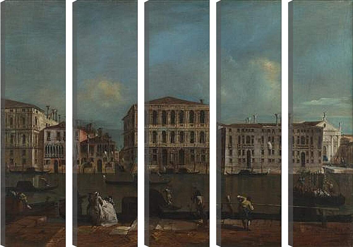 Модульная картина - The Grand Canal with Palazzo Pesaro. Франческо Гварди