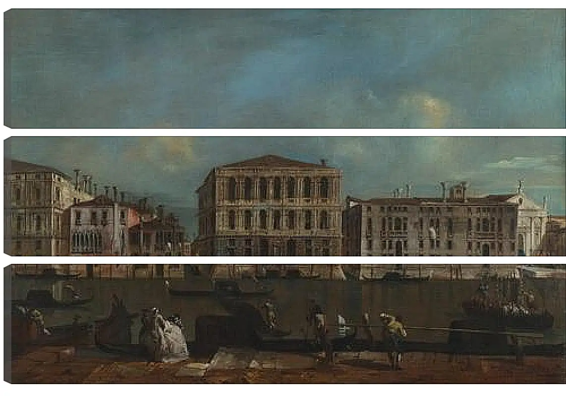 Модульная картина - The Grand Canal with Palazzo Pesaro. Франческо Гварди