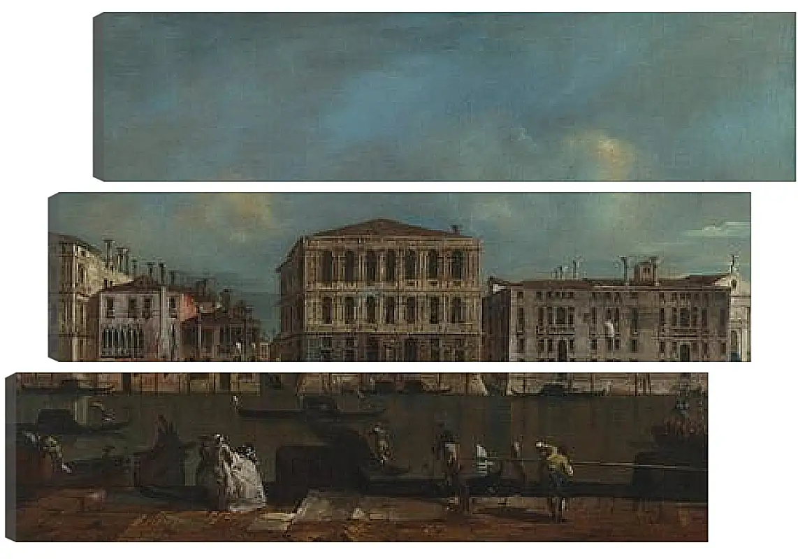 Модульная картина - The Grand Canal with Palazzo Pesaro. Франческо Гварди