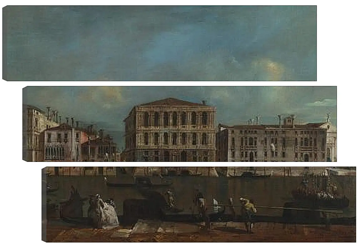 Модульная картина - The Grand Canal with Palazzo Pesaro. Франческо Гварди