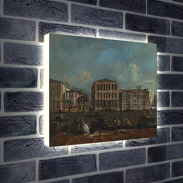 Лайтбокс световая панель - The Grand Canal with Palazzo Pesaro. Франческо Гварди