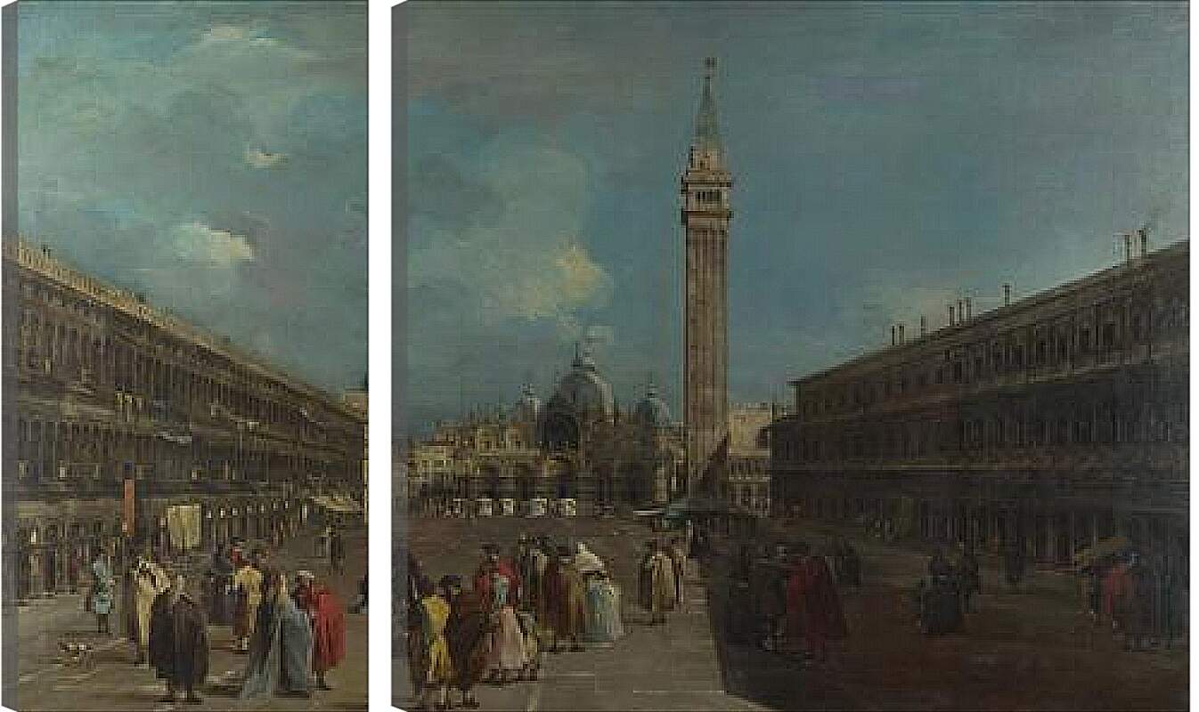 Модульная картина - Piazza San Marco (var) Франческо Гварди