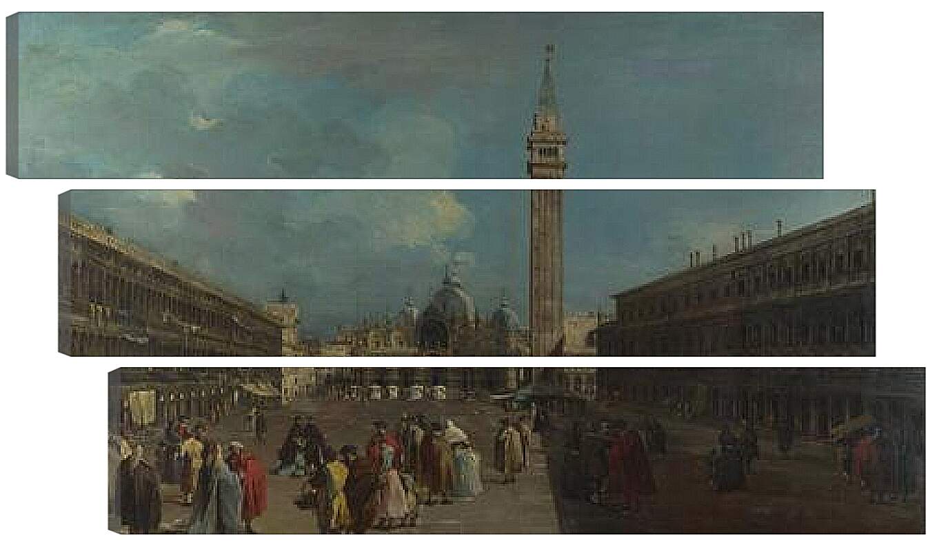 Модульная картина - Piazza San Marco (var) Франческо Гварди