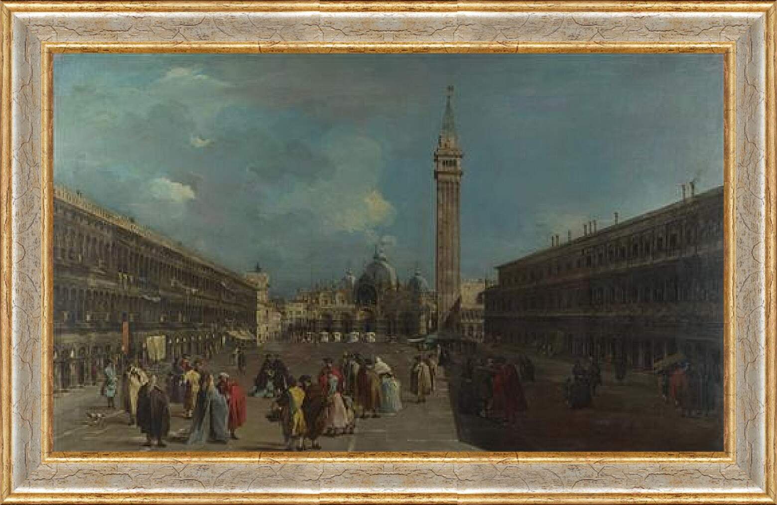 Картина в раме - Piazza San Marco (var) Франческо Гварди