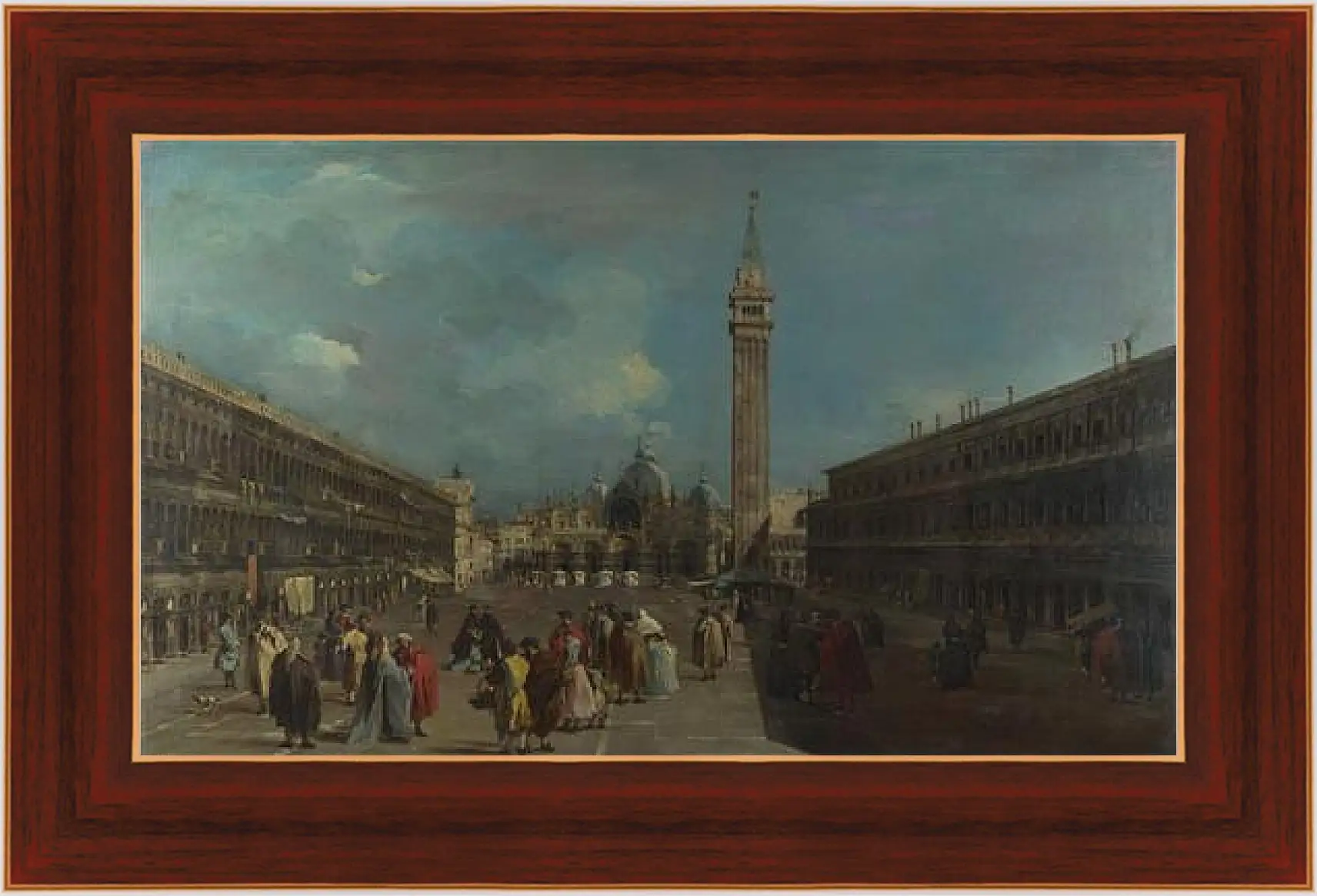 Картина в раме - Piazza San Marco (var) Франческо Гварди
