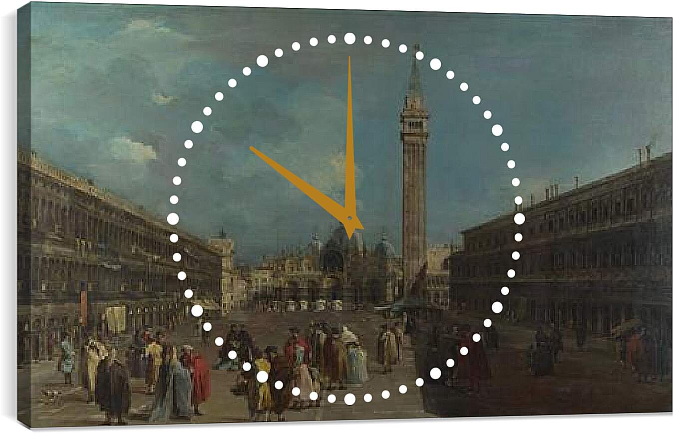 Часы картина - Piazza San Marco (var) Франческо Гварди
