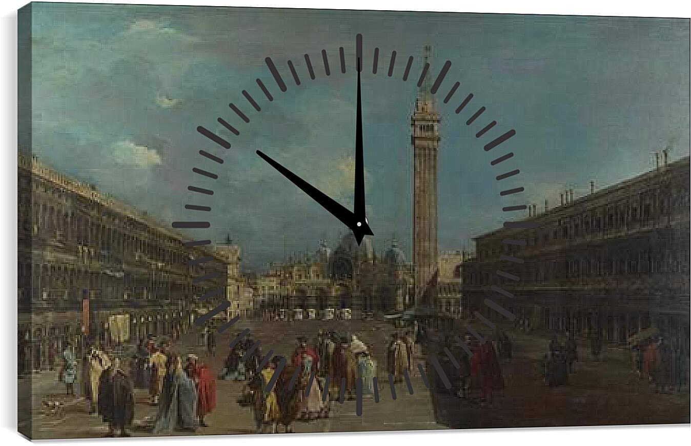 Часы картина - Piazza San Marco (var) Франческо Гварди