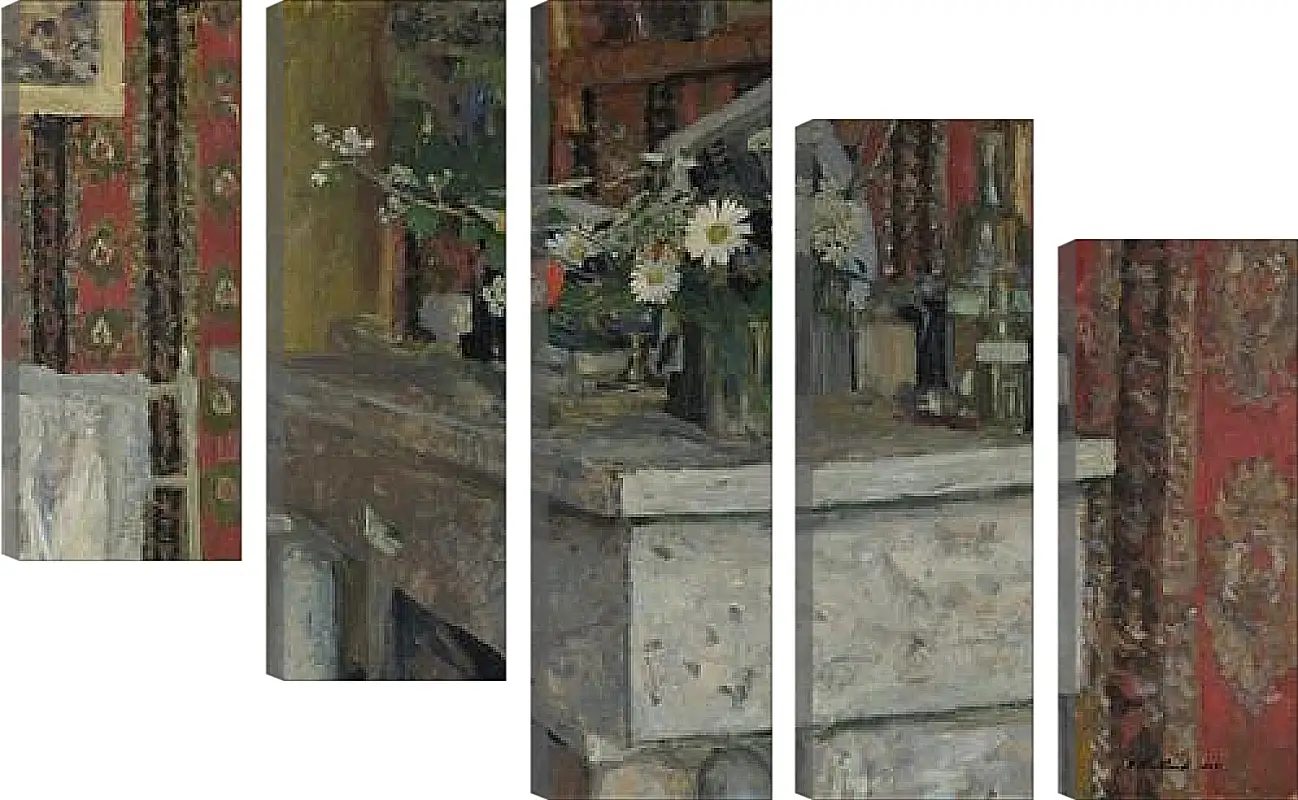 Модульная картина - The Mantelpiece (La Cheminee) Эдуар Вюйар