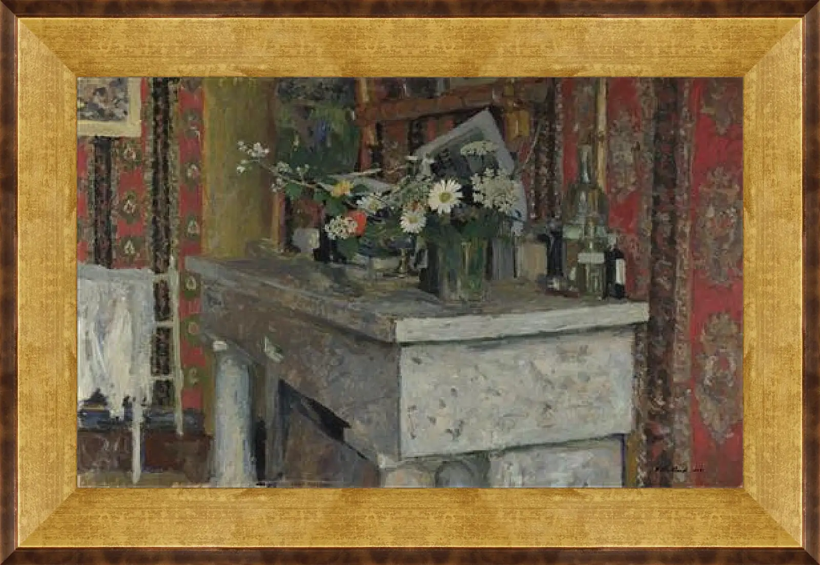 Картина в раме - The Mantelpiece (La Cheminee) Эдуар Вюйар