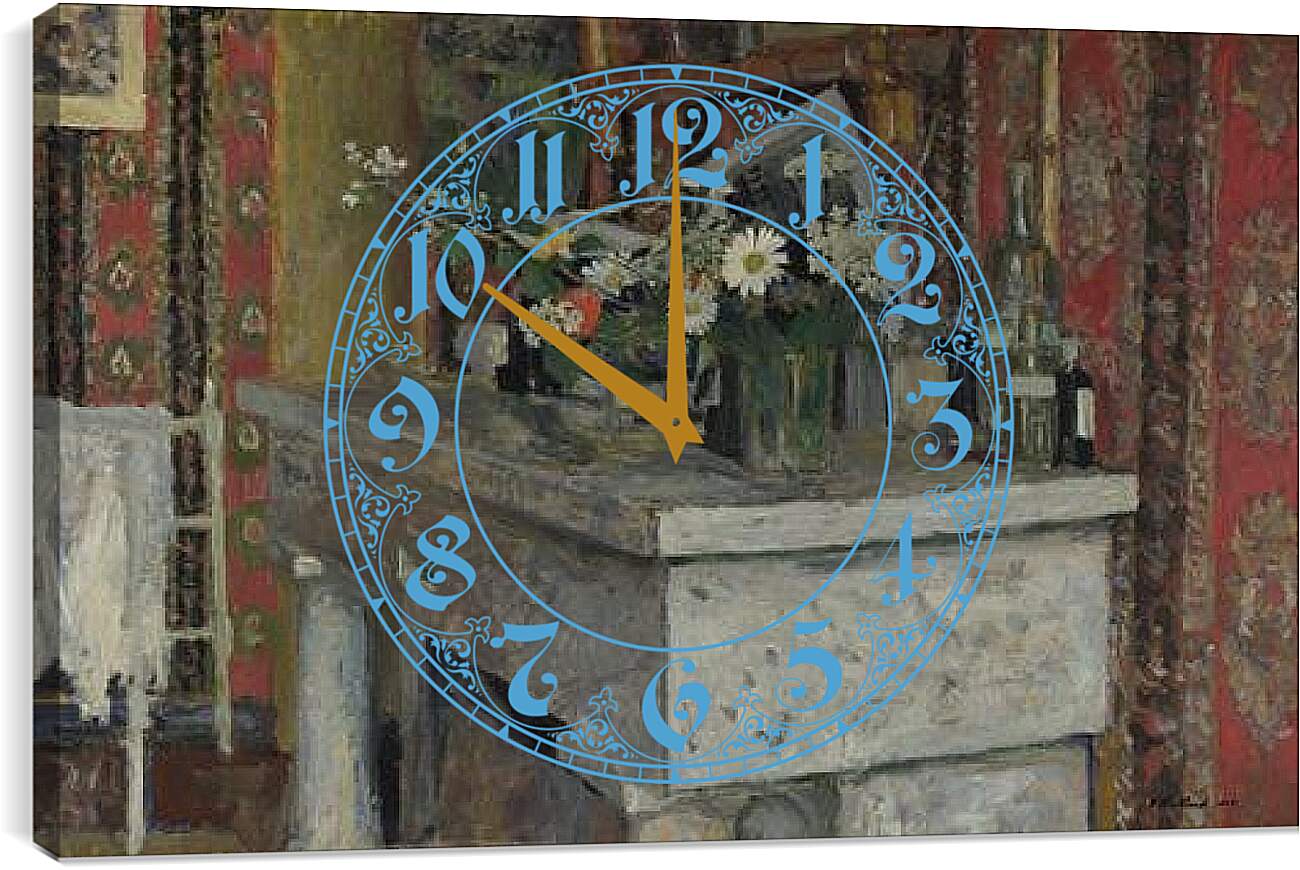 Часы картина - The Mantelpiece (La Cheminee) Эдуар Вюйар