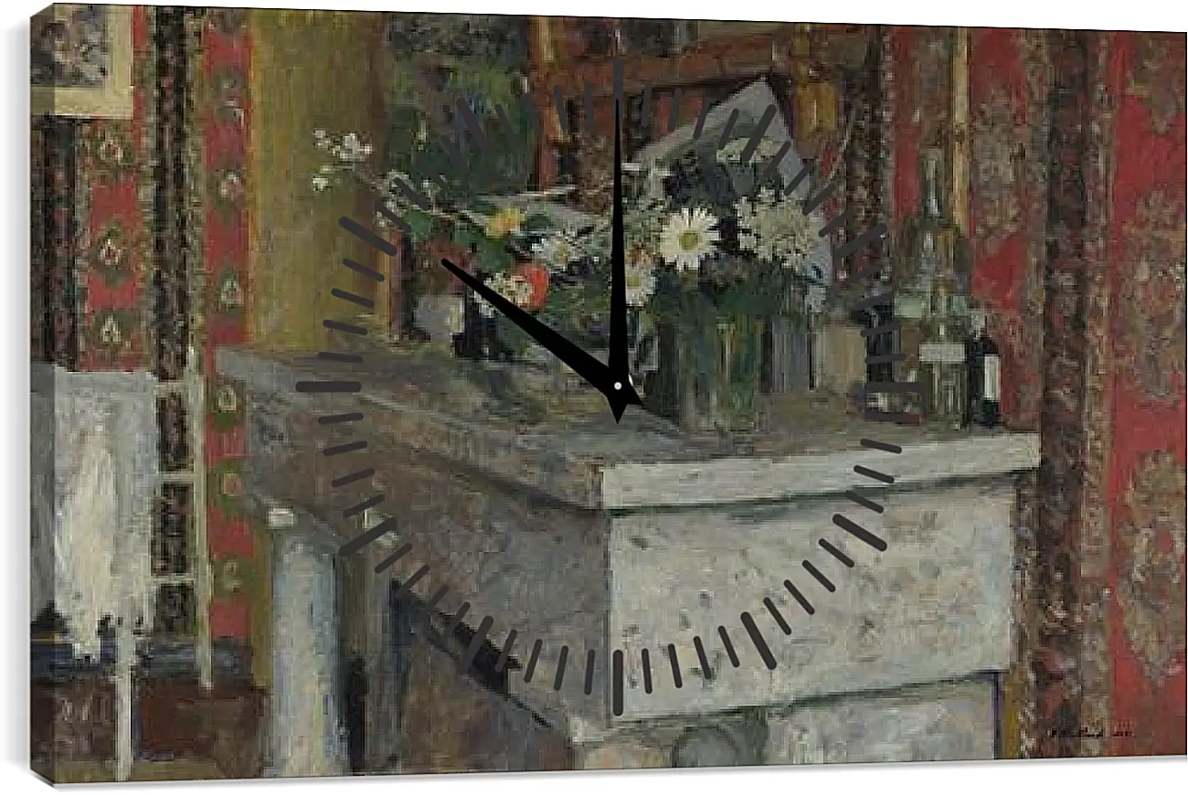 Часы картина - The Mantelpiece (La Cheminee) Эдуар Вюйар