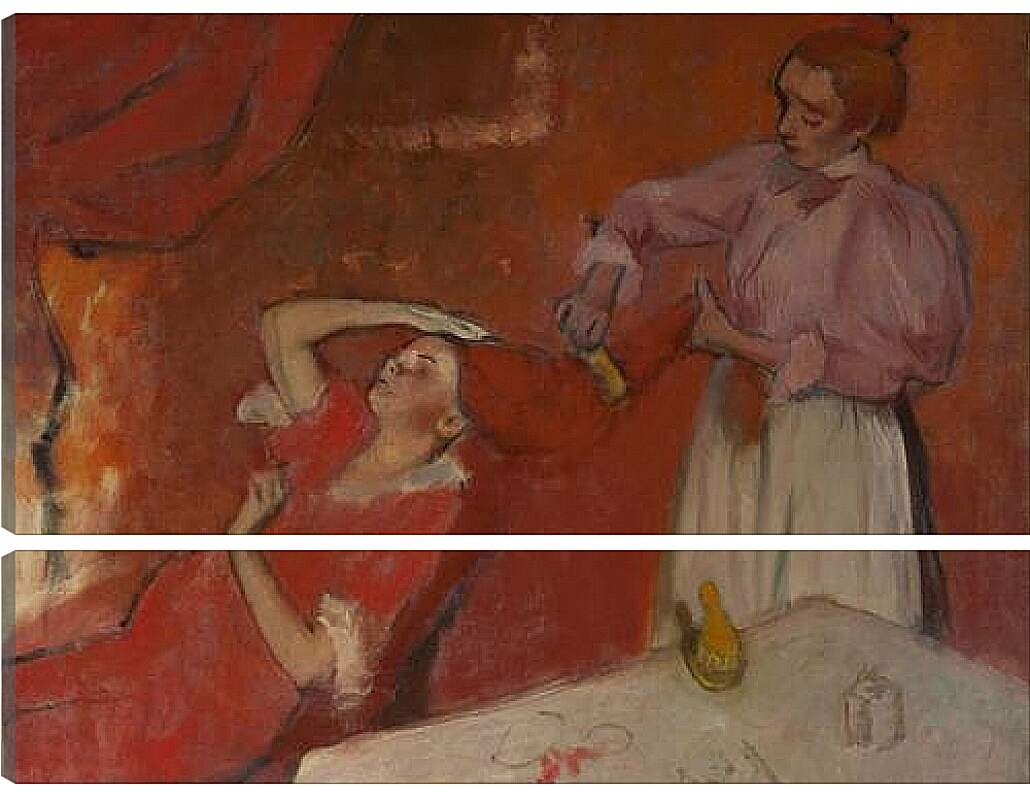 Модульная картина - Combing the Hair (La Coiffure) Эдгар Дега