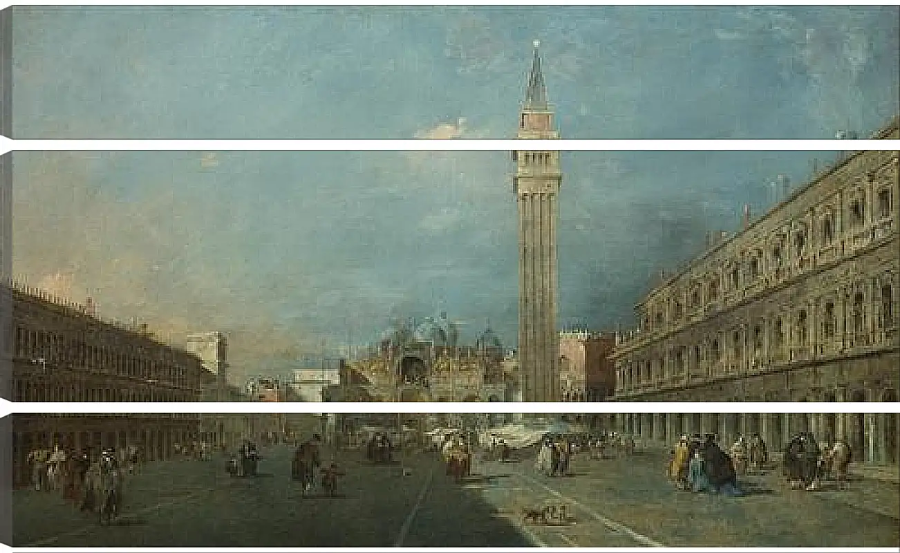 Модульная картина - Piazza San Marco. Франческо Гварди