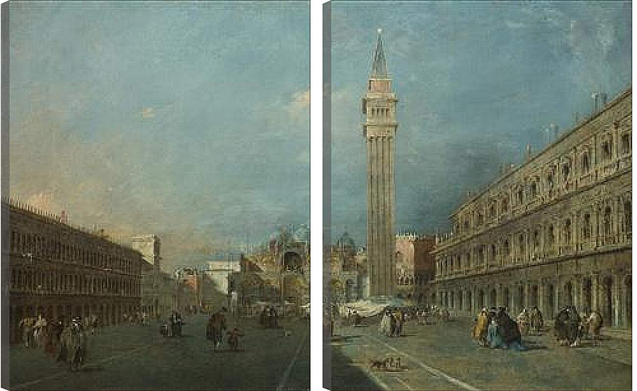 Модульная картина - Piazza San Marco. Франческо Гварди