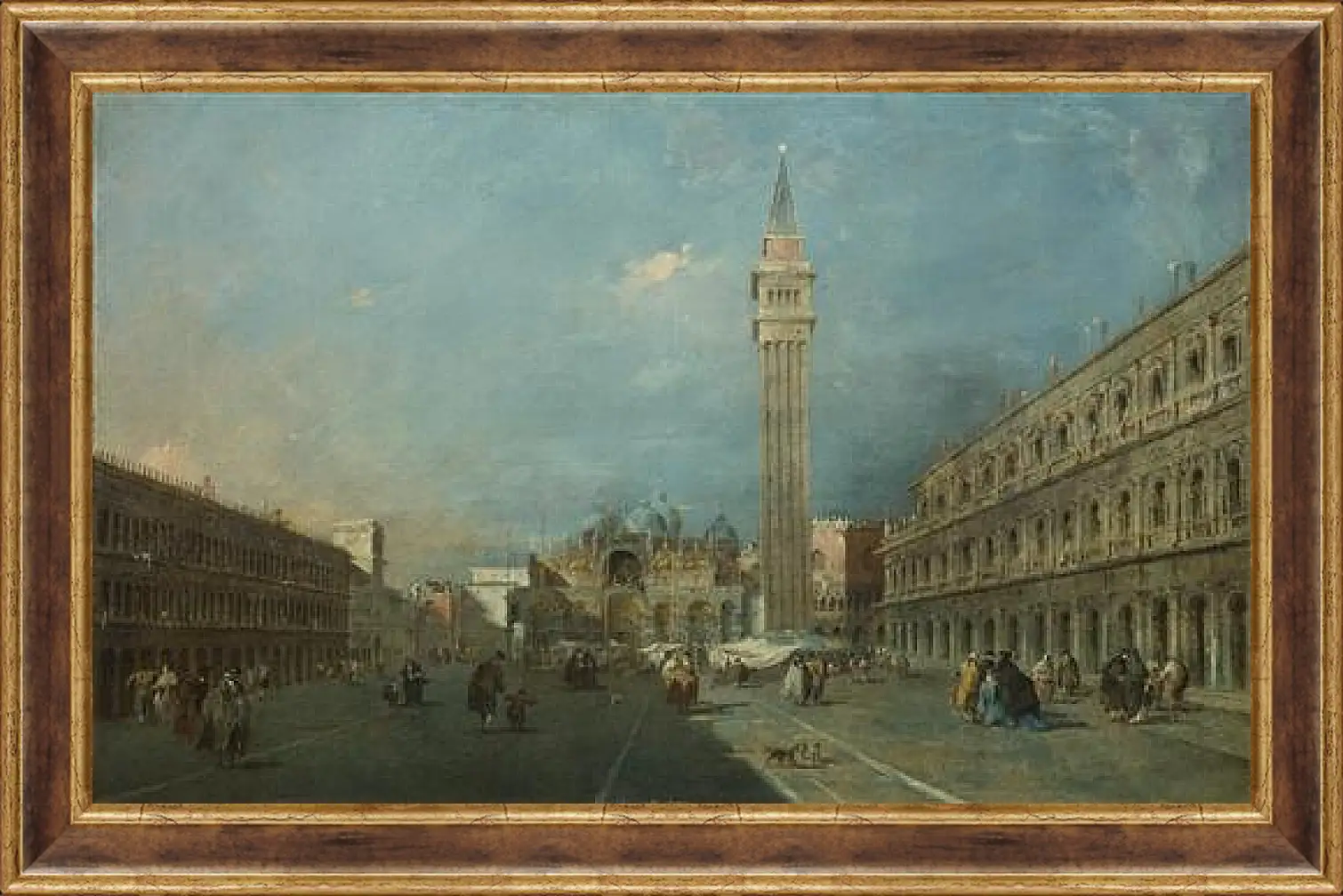 Картина в раме - Piazza San Marco. Франческо Гварди