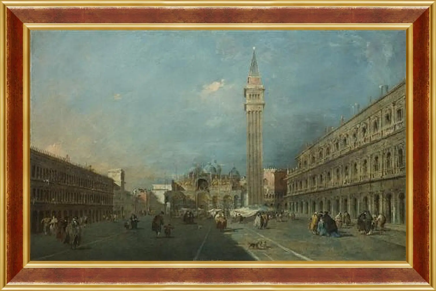 Картина в раме - Piazza San Marco. Франческо Гварди