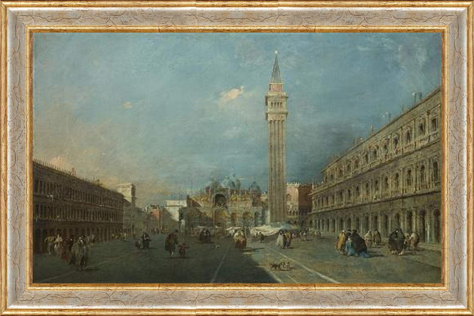 Картина в раме - Piazza San Marco. Франческо Гварди