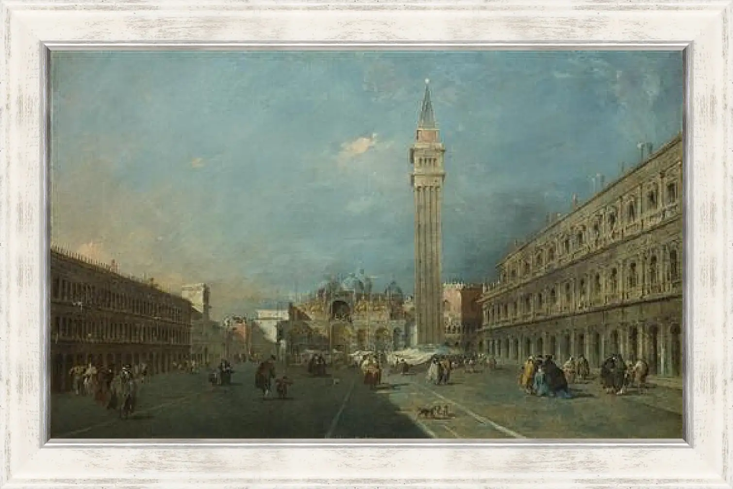 Картина в раме - Piazza San Marco. Франческо Гварди