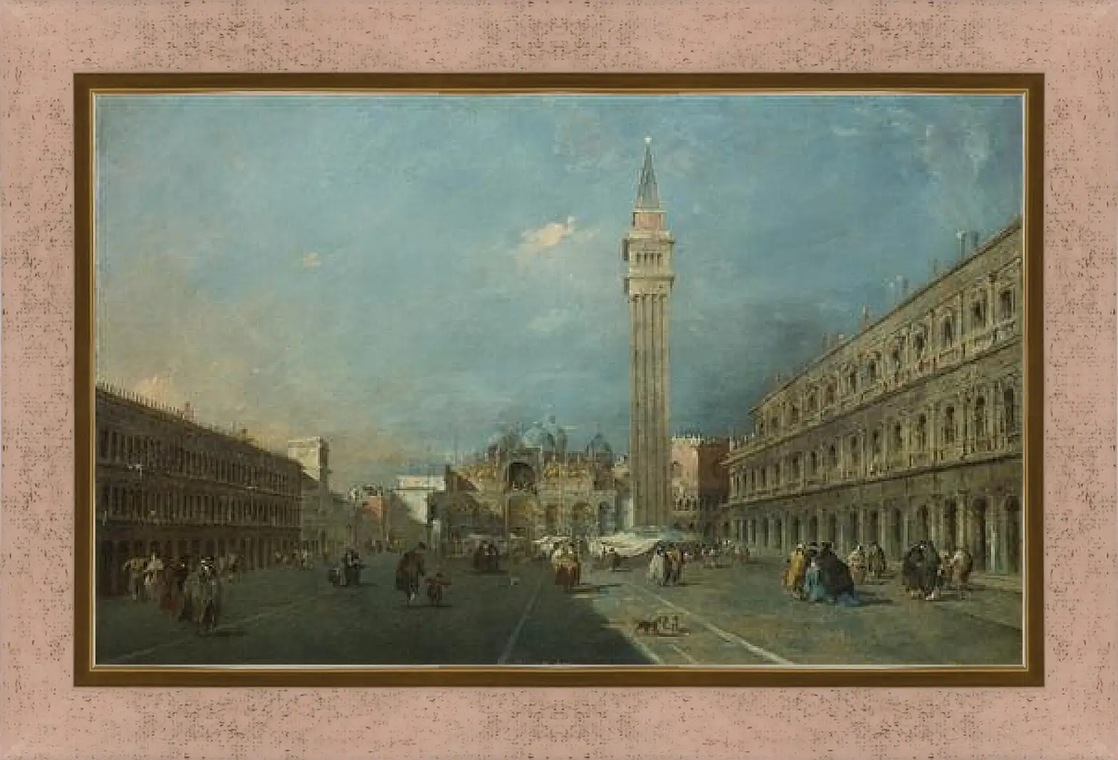 Картина в раме - Piazza San Marco. Франческо Гварди