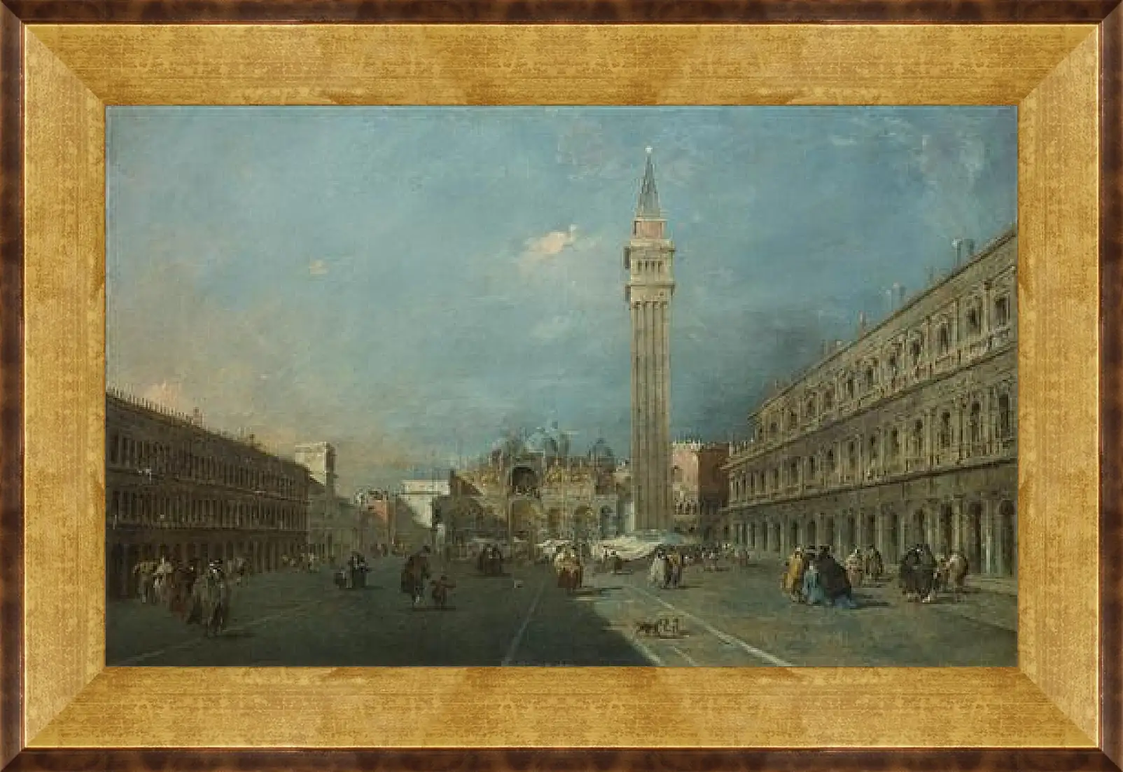 Картина в раме - Piazza San Marco. Франческо Гварди