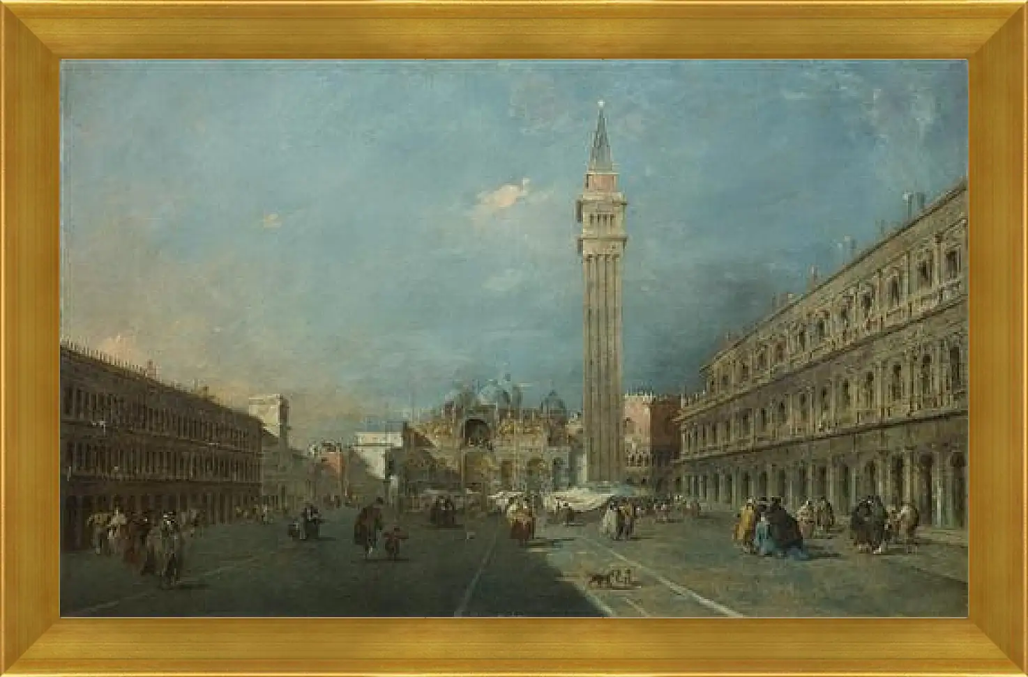 Картина в раме - Piazza San Marco. Франческо Гварди