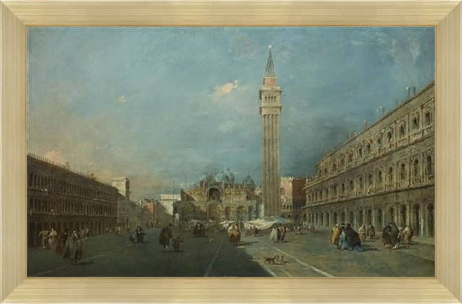 Картина в раме - Piazza San Marco. Франческо Гварди