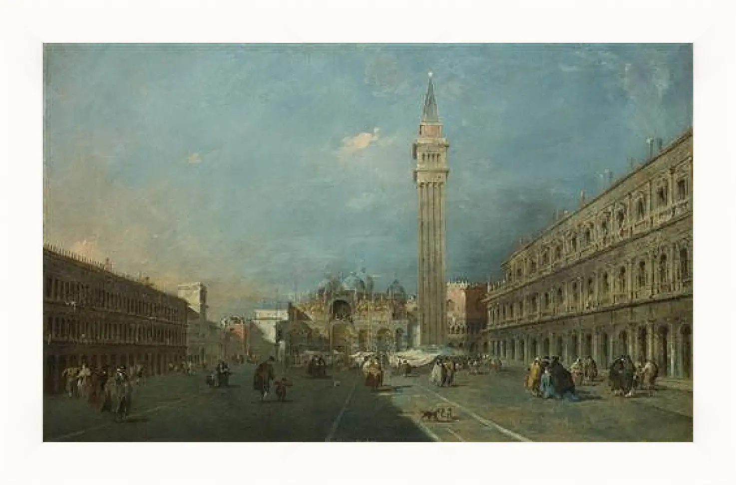 Картина в раме - Piazza San Marco. Франческо Гварди